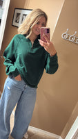 Brunette forest 1/2 zip