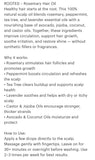 Rooted hair oil treatment