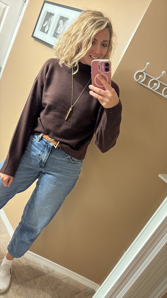 Ophelia knit (colour dark brown)