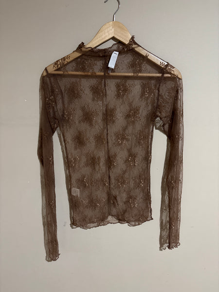Lace sheer top